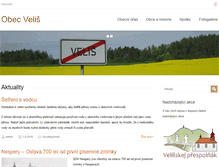 Tablet Screenshot of obecvelis.cz